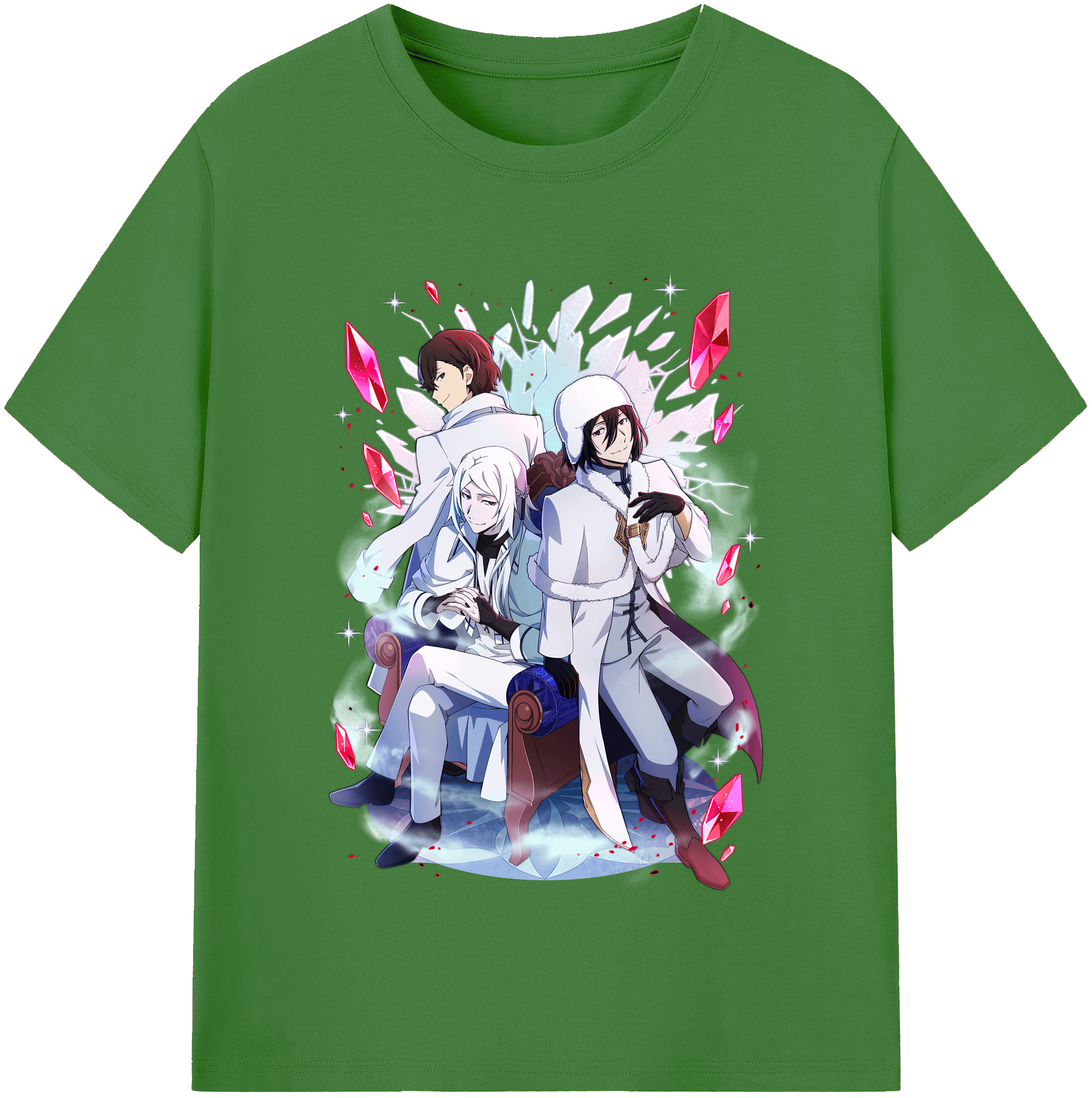 （画像用） 文豪ストレイドッグス Bungo Stray Dogs レディースカジュアルプリントTシャツ（綿100％）